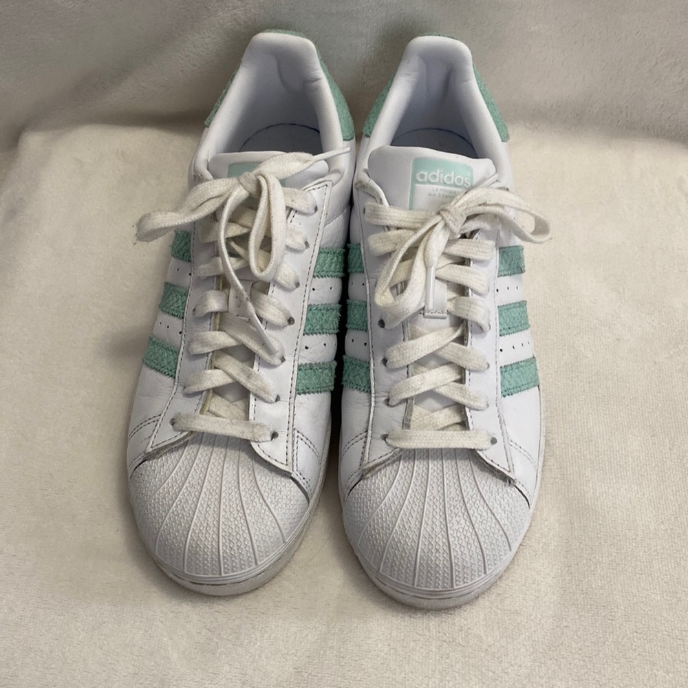Adidas Aqua Stripe Superstars